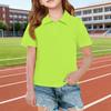 Short Sleeve Polo Shirt for Girls Classic Collar Design Breathable Lightweight Fabric Suitable for Daily Wear School Uniforms Outdoor Activities