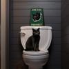 Are You Pooping Signs Funny Black Cat Sign for Bathroom Wall Decor, Vintage Cat Gift 8 X 12 Inch