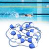 Corda di Sicurezza per Piscina 5m Corda Galleggiante Cima di Corsia Attrezzatura per Piscina (11 Palle)