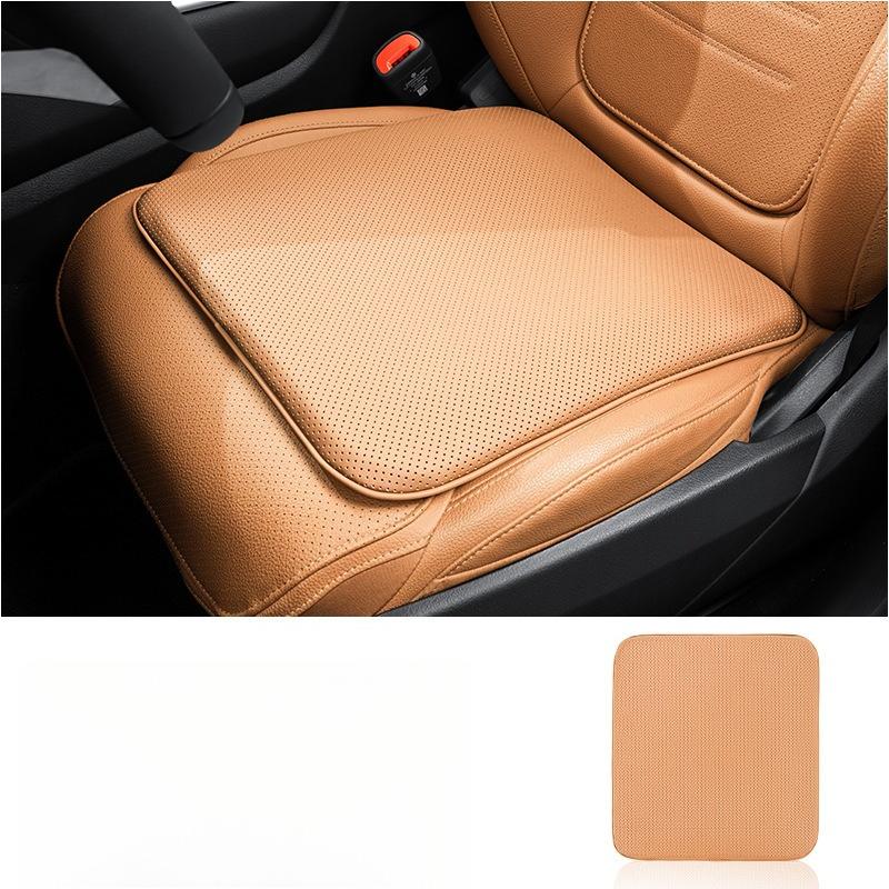Universal Nappa Leather Car Seat Cushion Anti Slip Pad Breathable Ventilated Dirt Resistant Car Seat Cushion Seat Accessories