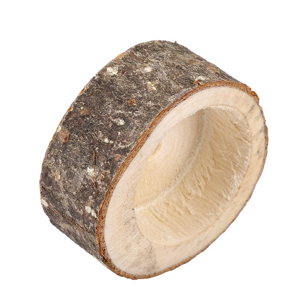 Suport de lumânare din lemn, tip grămadă de lemne, suport de lumânare, sfeșnic, buștean, ghiveci de flori, ornament decorativ