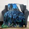 1pc castle tower Flannel Blanket Soft Warm Throw for Home, Office, Travel, All Season Cozy Bedding Gift, Office