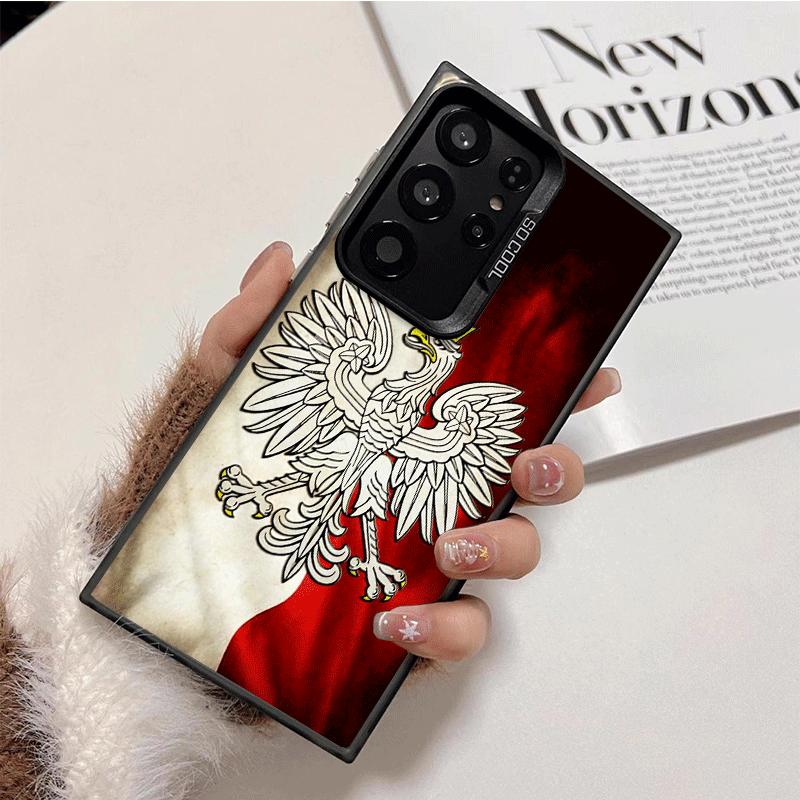 Poland Flag White Red Soft Phone Case for Samsung Galaxy S24 S25 FE S26 Edge S23 Ultra S22 Plus S21 + Shockproof Cover Back Shel