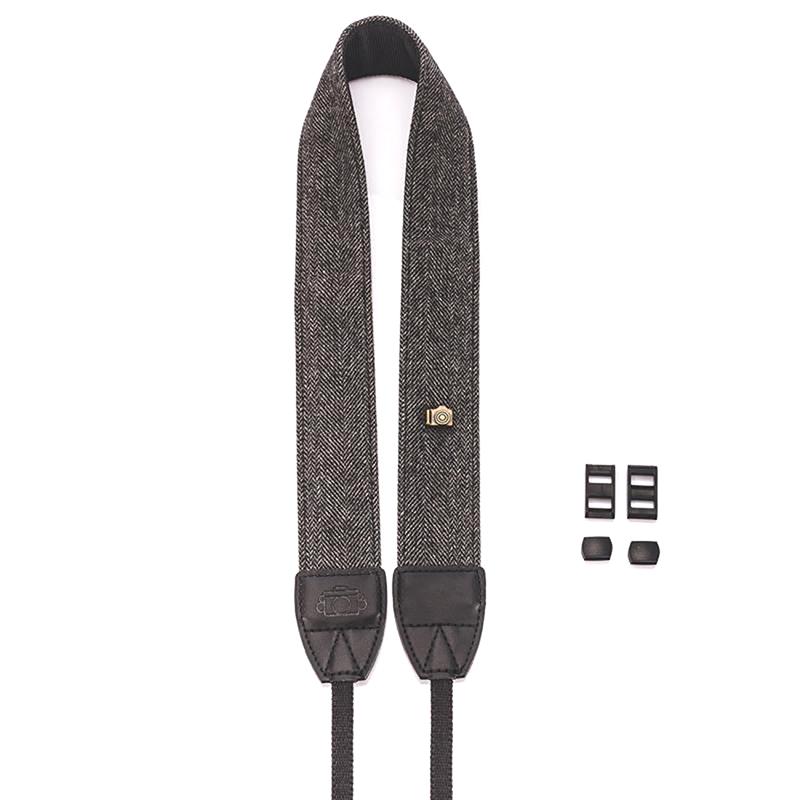 Tragbarer Kameragurt, Kamera-Schulter-Hals-Gurt, Vintage-Gurt, 100 % Baumwolle, Kameragurt für Sony Nikon Canon Olympus DSLR-Kamera