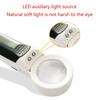 Förstoringsglas med ljus, 16x Handhållet Stort förstoringsglas 2 LED-belyst Förstoringsglas för Seniorläsning