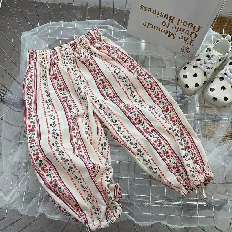 

Женские ретро-брюки с цветочным принтом для защиты от солнца — универсальные, с высокой талией, для пляжа и лета с защитой от комаров Size 90cm