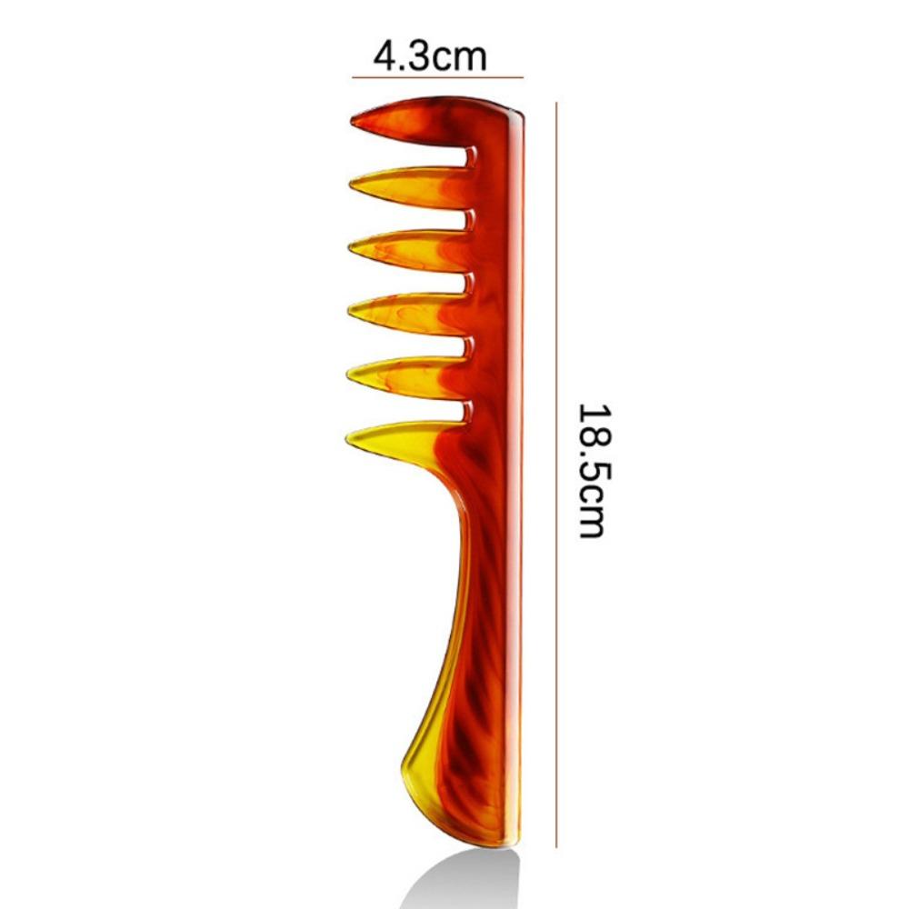Flat Double-Sided Flat Comb Wide Toothed Hair Oil Head Comb Vintage Wide Tooth Comb