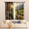 2 pcs, filtering curtains (excluding rods, non-movable, without batteries) Autumn Lake for use in bedrooms and living rooms