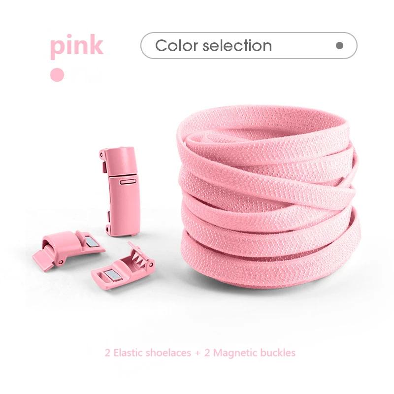 1 Paar Magnetische Lock Schoenveters zonder strikken Sneakers Geen Strik Schoenveters Kinderen Volwassenen 0,8 cm Platte elastische Schoenveter Schoenaccessoires