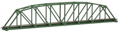 TOMYTEC TOMIX N Spur eingleisige gebogene Stringfachwerk-Eisenbrücke S420 F dunkelgrün 3279 Eisenbahnmodellzubehör