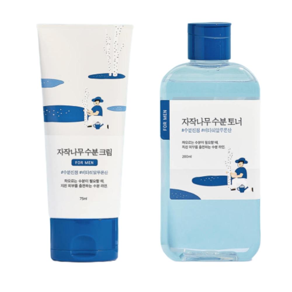 

Round Lab For Men Birch Moisture Toner 200ml + Cream 75ml Set