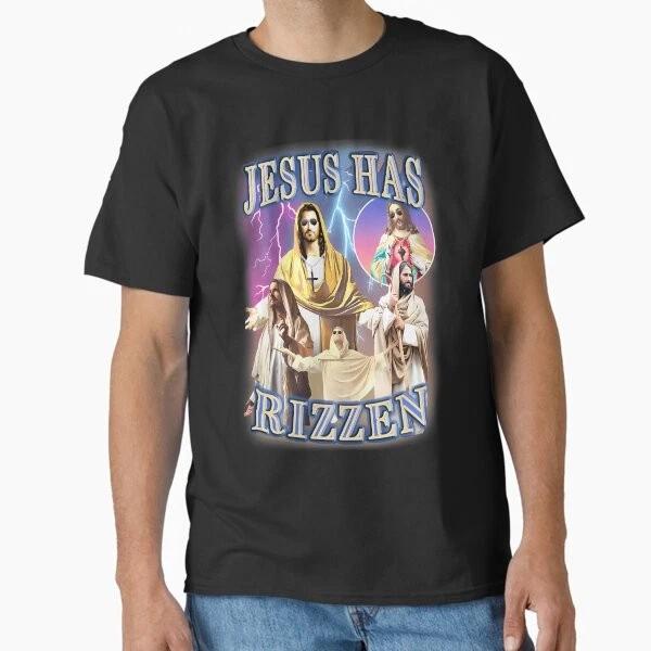 Jesus Has Rizzen Classic Tshirt Made In Usaaus Tshirt S2xl S