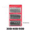 DIY Single Cluster False Eyelashes Set - 60D/80D Self-Grafting Lashes with Large Capacity