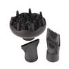 Hair Dryer Diffuser Nozzle Set Plastic Hair Dryer Attachment Dryer Nozzle Comb 3Pcs Set