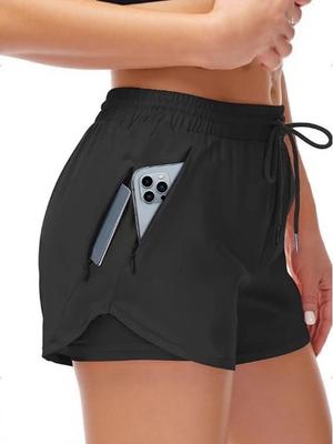 Women's 5" Quick-Dry Lightweight Running Shorts with Zipper