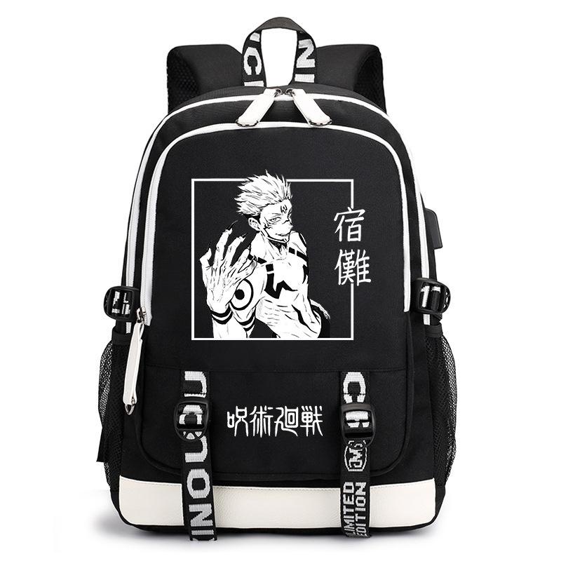 Day Mantra Return To War Anime School Bag Fashion Backpack Elementary School Students Large Capacity Backpack Burden Reduction Storage Bag
