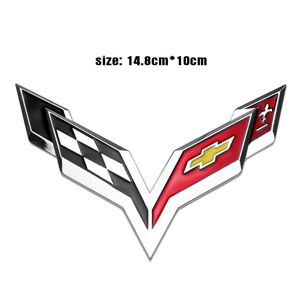 3D Metal Car Side Body Fender Sticker Wing Shape Decor Decal For Chevrolet SS Camaro Aveo Niva Captiva Cruze Malibu Captiva Trax