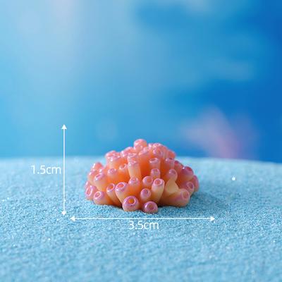 Carino Micro Paesaggio Corallo Artificiale Colorato Sirena Ornamenti in Resina Per Acquario Vasca per Pesci Decorazioni per la Casa Accessori