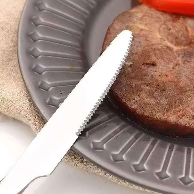RuHan Knight Square Handle Stainless Steel Steak Knives