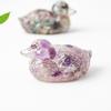 Water Crystal Resin Art Piece Duck Ornament For Home And Tabletop Decor