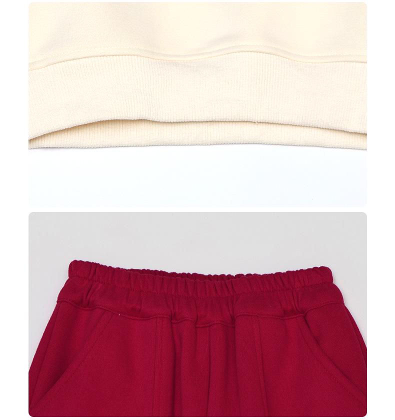 Toddler Girl Autumn Cartoon Sweatshirt and Jogger Pants Set