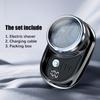 Mini Electric Shaver For Men Vehicle Mounted Shaver With Digital Display Washable Cordless Travel Pocket Face Beard Trimmer