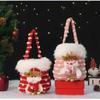 Cartoon Knitted Alabaster Christmas Gift Bag Santaclaus Snowman Elk Bear Xmas Candy Bag Merry Christmas Decor 2025 Noel Hangdbag