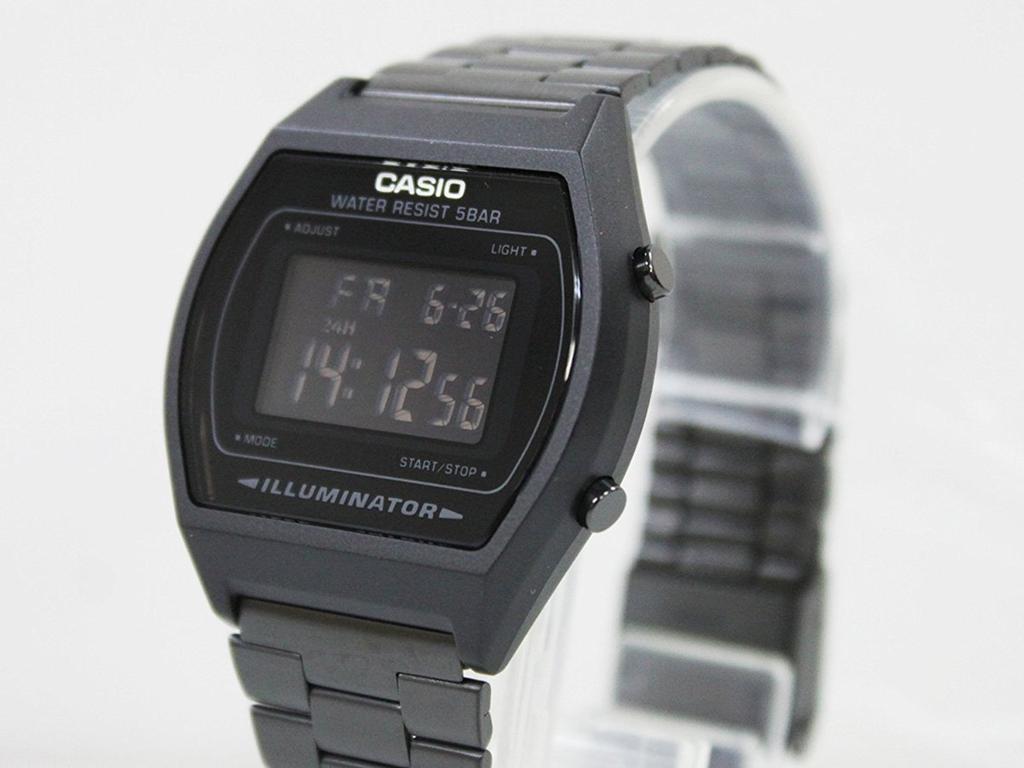Casio Standard Digital Watch Black with Inverted LCD B640WB-1BJF Standard,