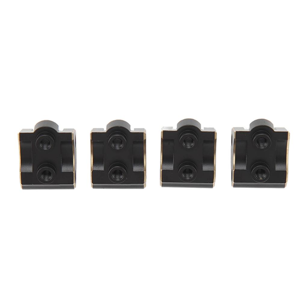 4Pcs RC Link Mount Brass Stable Rustproof RC Upgrade Parts for Axial SCX10 II AR44 Axles 1 10 Black