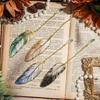 Exquisite Feather Metal Bookmark - Perfect Page Holder & Gift for Students, Classmates, and Children's Parties