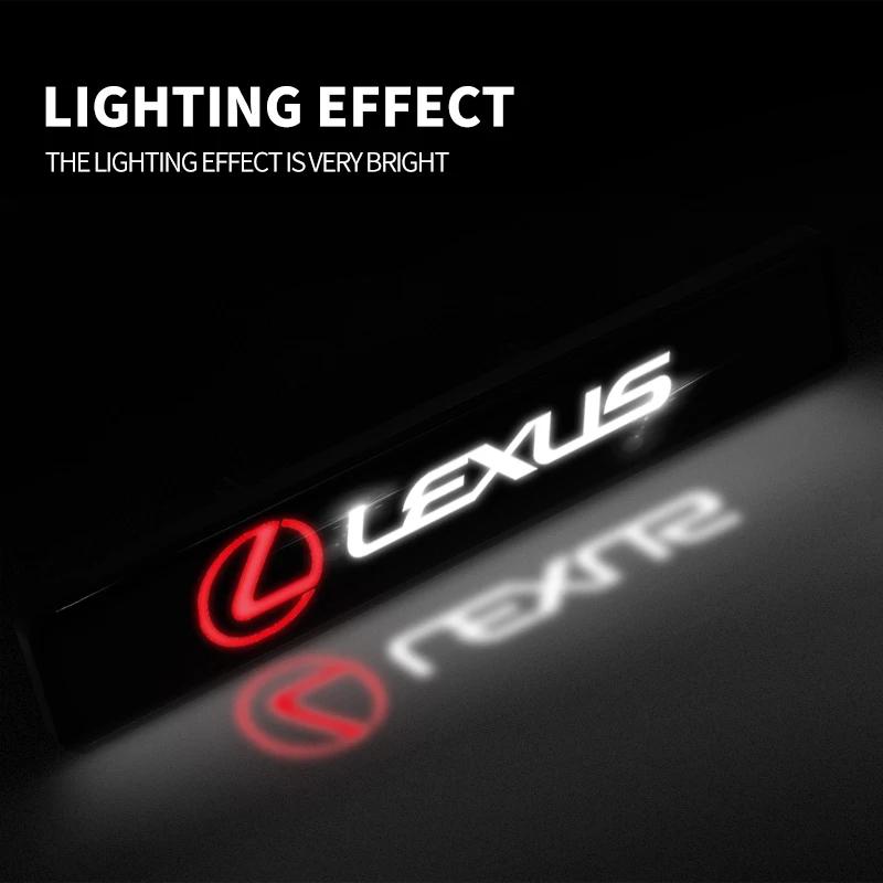 1Pcs Car Front Hood Grille Emblem Badge Decorative LED Light For Lexus F SPORT GS GX IS LS LX CT LC RC LBX NX RX 350h 450h ES