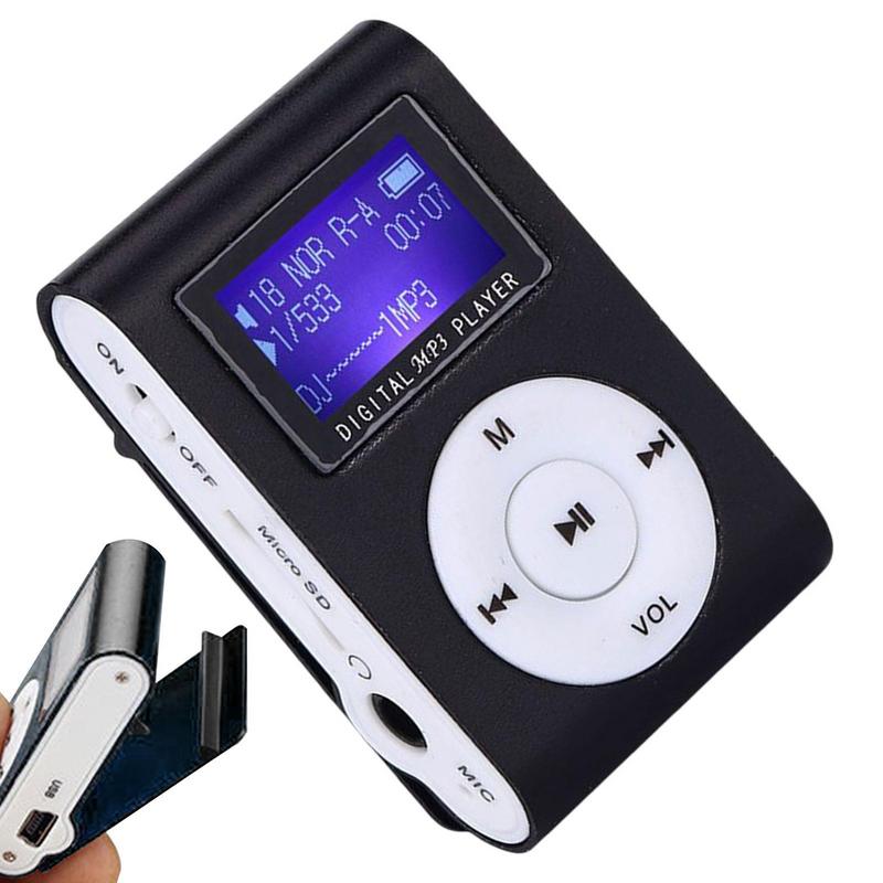 Mini MP3 Player USB Clip Music Players LCD Screen Support 32GB TF Card Sports Music Player Fashion Student Walkman In Stock