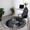 1pc Zebra Print Carpet for Office Non Slip, Round Carpet, Soft & Comfortable, Carpet for Office, Lightweight Round Floor Mat