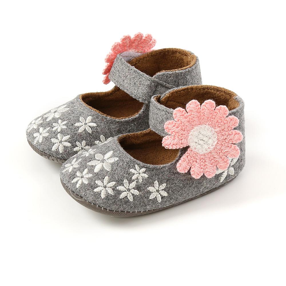 MYGGPP Frühling Herbst Sonnenblume Baby Prinzessin Schuhe Kleine Babyschuhe Babyschuhe Weichen Boden Kleinkind Schuhe