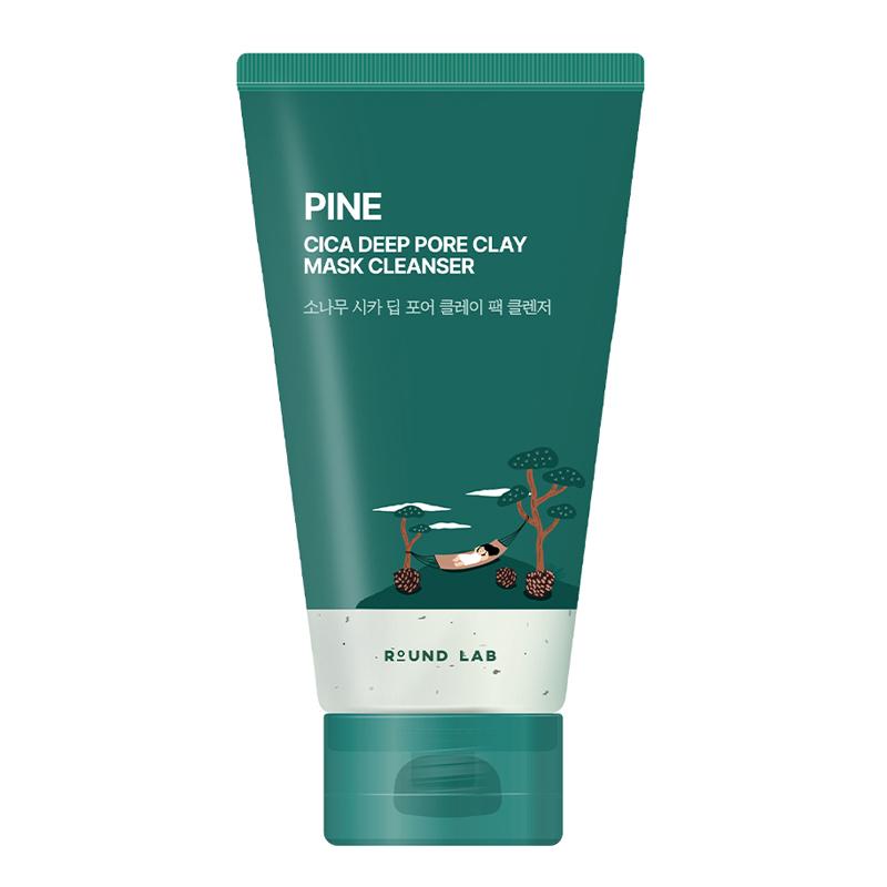 ROUND LAB Nettoyant Masque d'Argile Pores Profonds Pin Cica 150ml