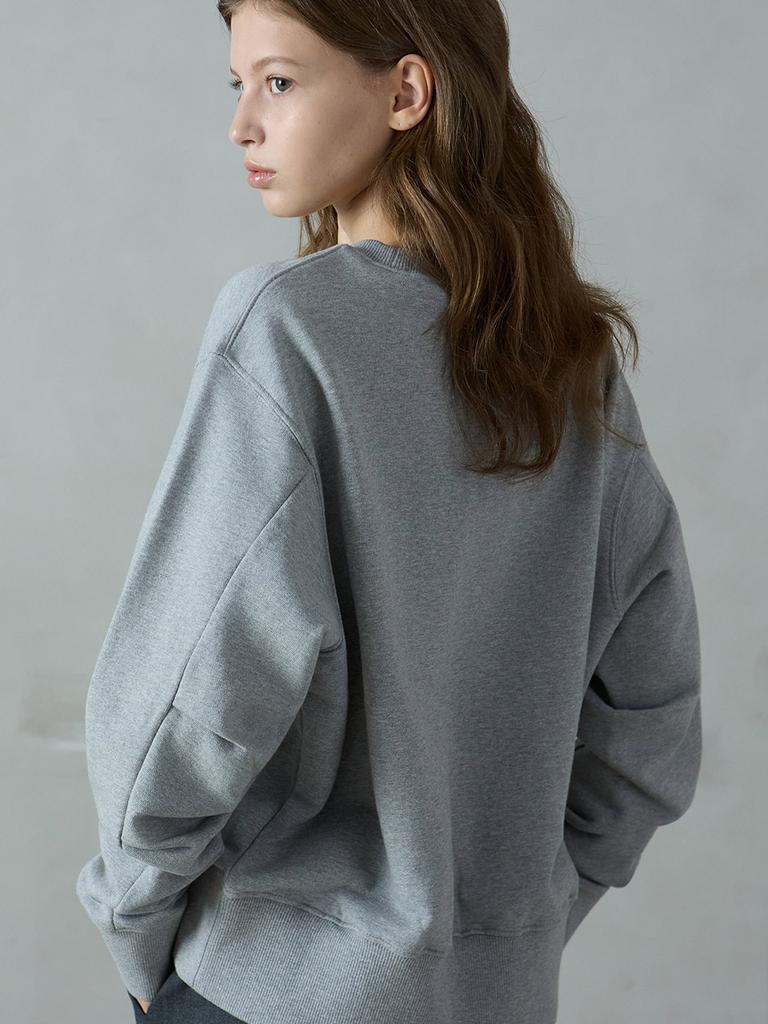 Lesyuem Cotton Emblem Sweatshirt