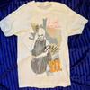 Camiseta Vintage da Turnê de Billy Idol de 1987 Manga Curta Branca Unissex P-5GG SS34 Camiseta Unissex
