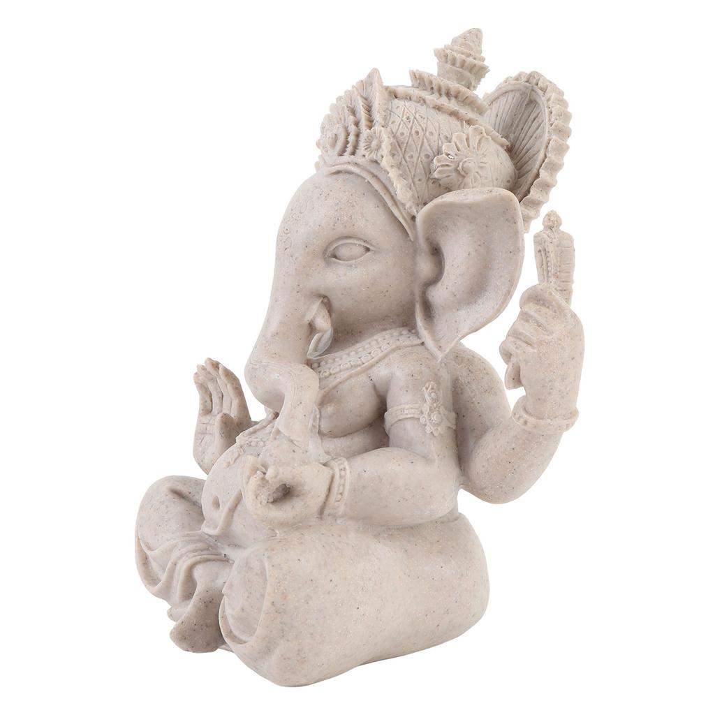 Ganesha Elephant Statue Elephant Lord Sculpture Hindu Elephant Statue Resin for Home Room Decoration