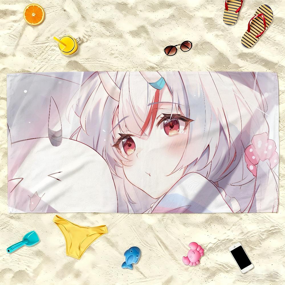 V-Nakiri Ayame Towel Soft Lightweight Anti-Sand Large Beach Towel Quick-Drying Bath Sports Family