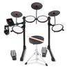 Turbo Max Electronic Drum Set - 8-inch Mesh Pads, Lessons, Bluetooth, Complete Kit - Red