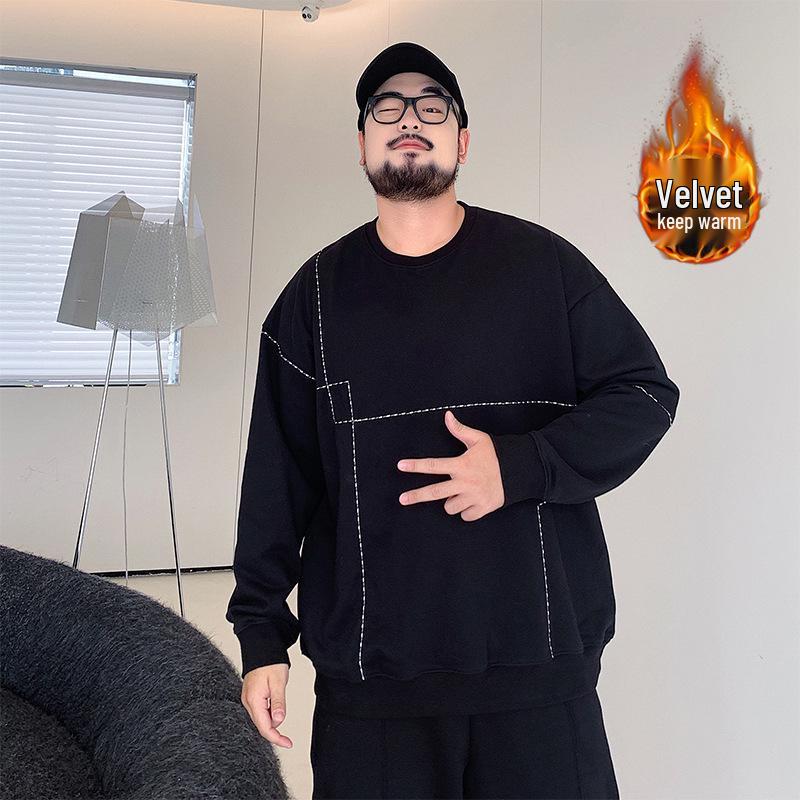 

Men’s Plus Size Velvet-Lined Hoodie – Classic, Casual, Autumn/Winter Fashion 3XL