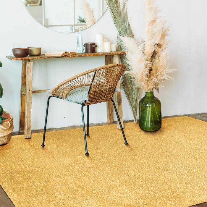 Tapis lumineux jaune 120x170