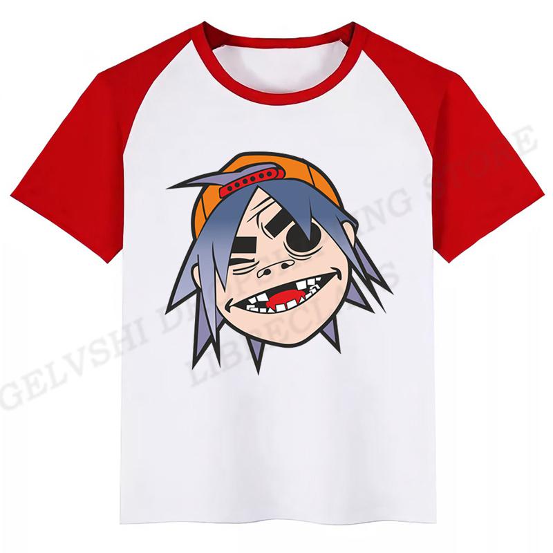 Summer Gorillaz 3D Print T-Shirts Boy Girl Fashion Streetwear T Shirt Kids Hip Hop Tops Tees Rock Band Tshirt Children Clothing