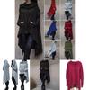 Plain Long Sleeve Hoodie Sweatshirt With Midlength Design For Women Winter
