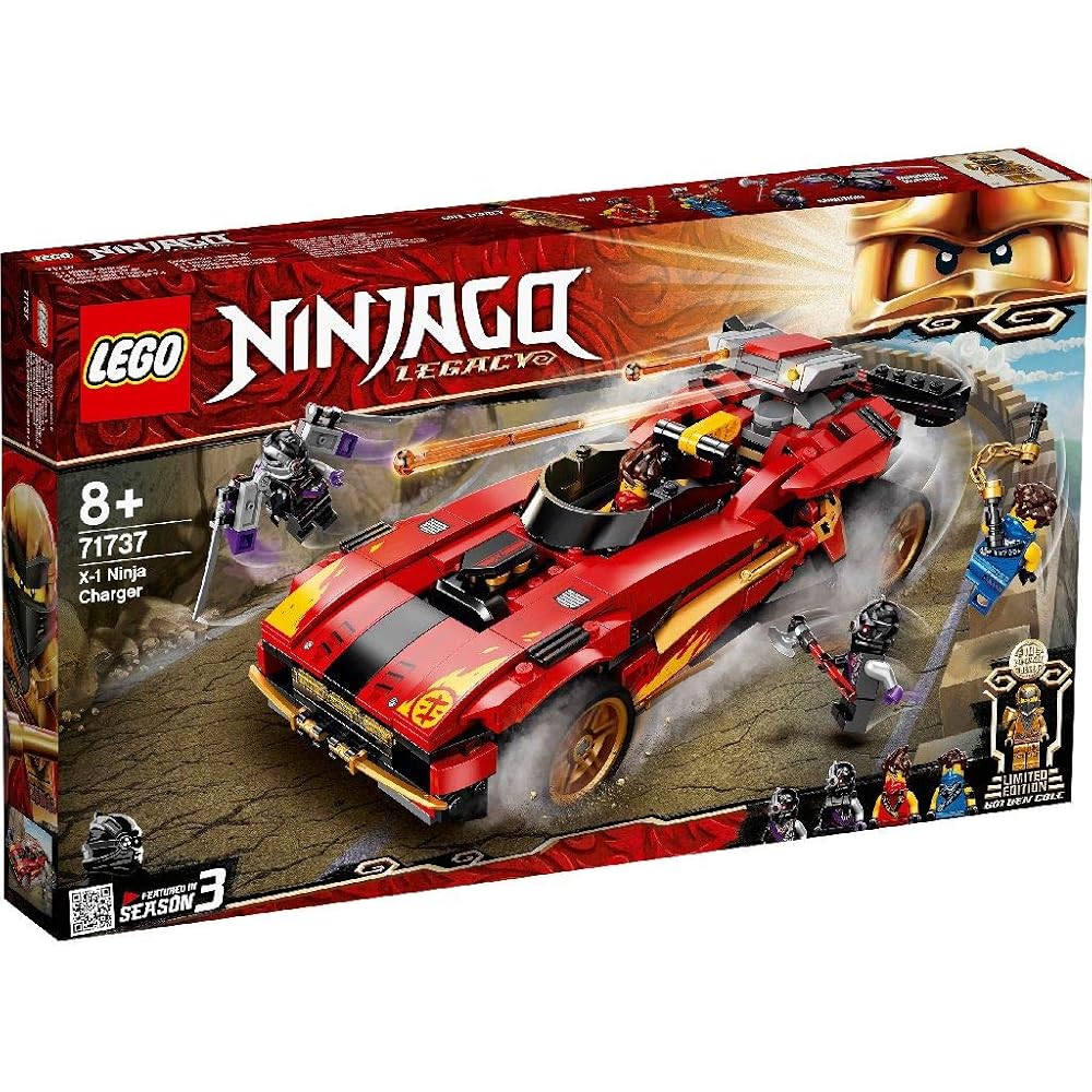 LEGO Ninjago X-1 Ninja Charger Building Toy for Boys 8 Years and Up, Vehicle, Block Set
