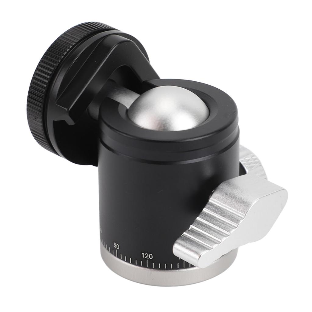 Mini Ball Head Aluminum Alloy 360 Degree Rotatable Camera Tripod Ball Head with 1 4 Inch Screw Cold Shoe Mount for