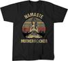 Namaste Yoga T Shirt Men Fashion Cotton T-Shirt Kids Hip Hop Tops Tees Namaste Camisetas Boys T-Shirt Buddha Men's T-Shirt Black