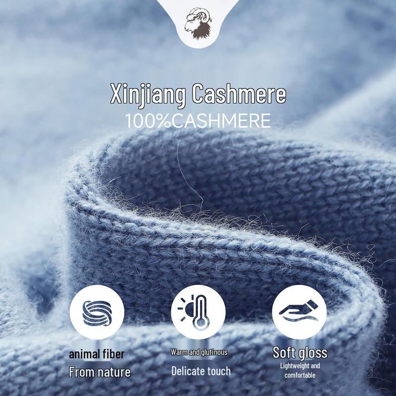 Men's Thickened 100% Cashmere Vintage Plaid Half-Zip Sweater