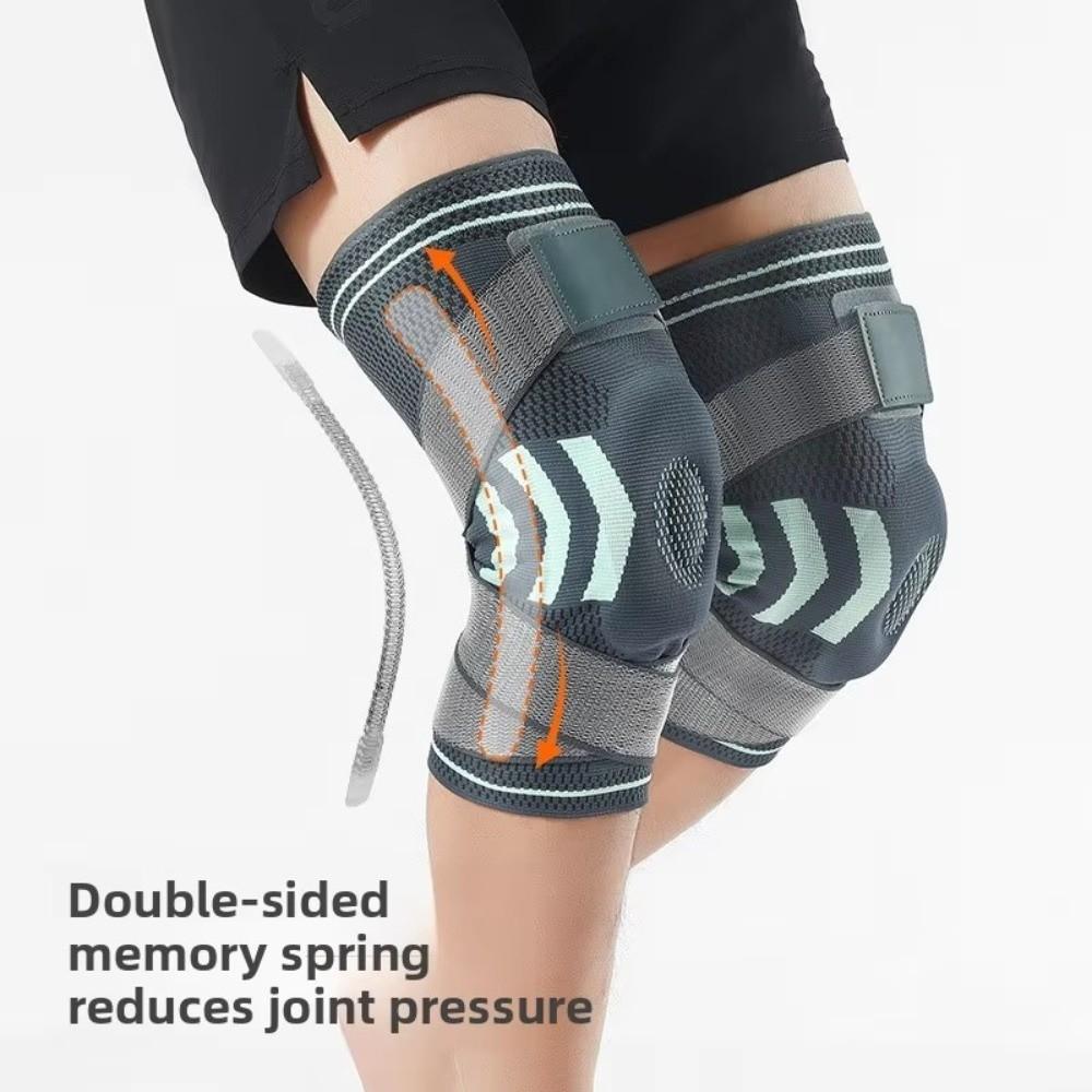 Spring Support Basketball Straps Silicone Knee Pads Leg Warmers Durable Sports Knee Pads