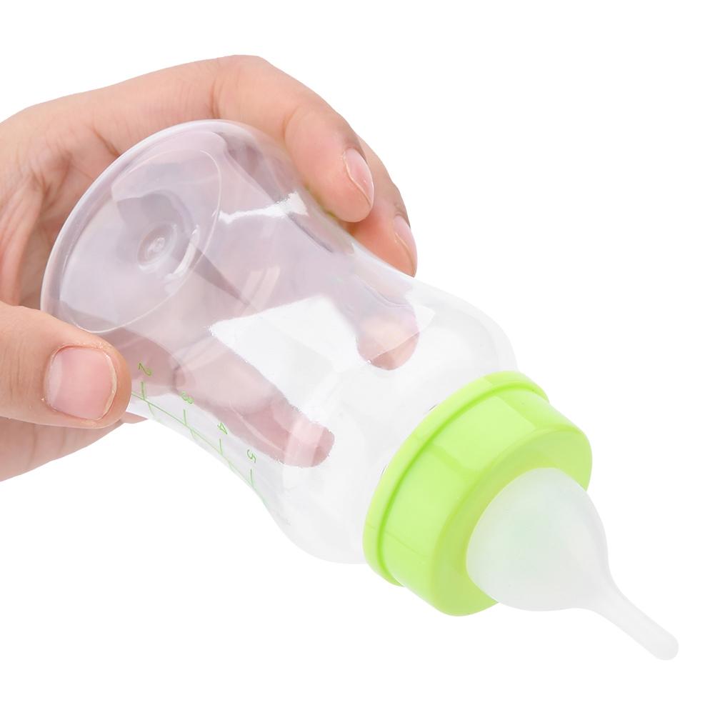 4pcs  Set Silicone Transparent Durable Milk Bottle Feeder for Pet Dog Cat 60ml